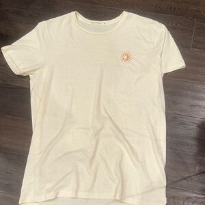 Marine Layer Cream Tee with Sun Design